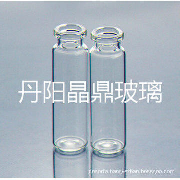 Screwed Clear Tubular Bayonet Glass Bottle with High Neck